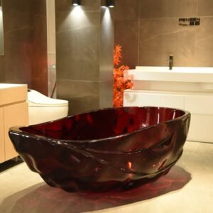 Freestanding Bathtub "Ruby Red"