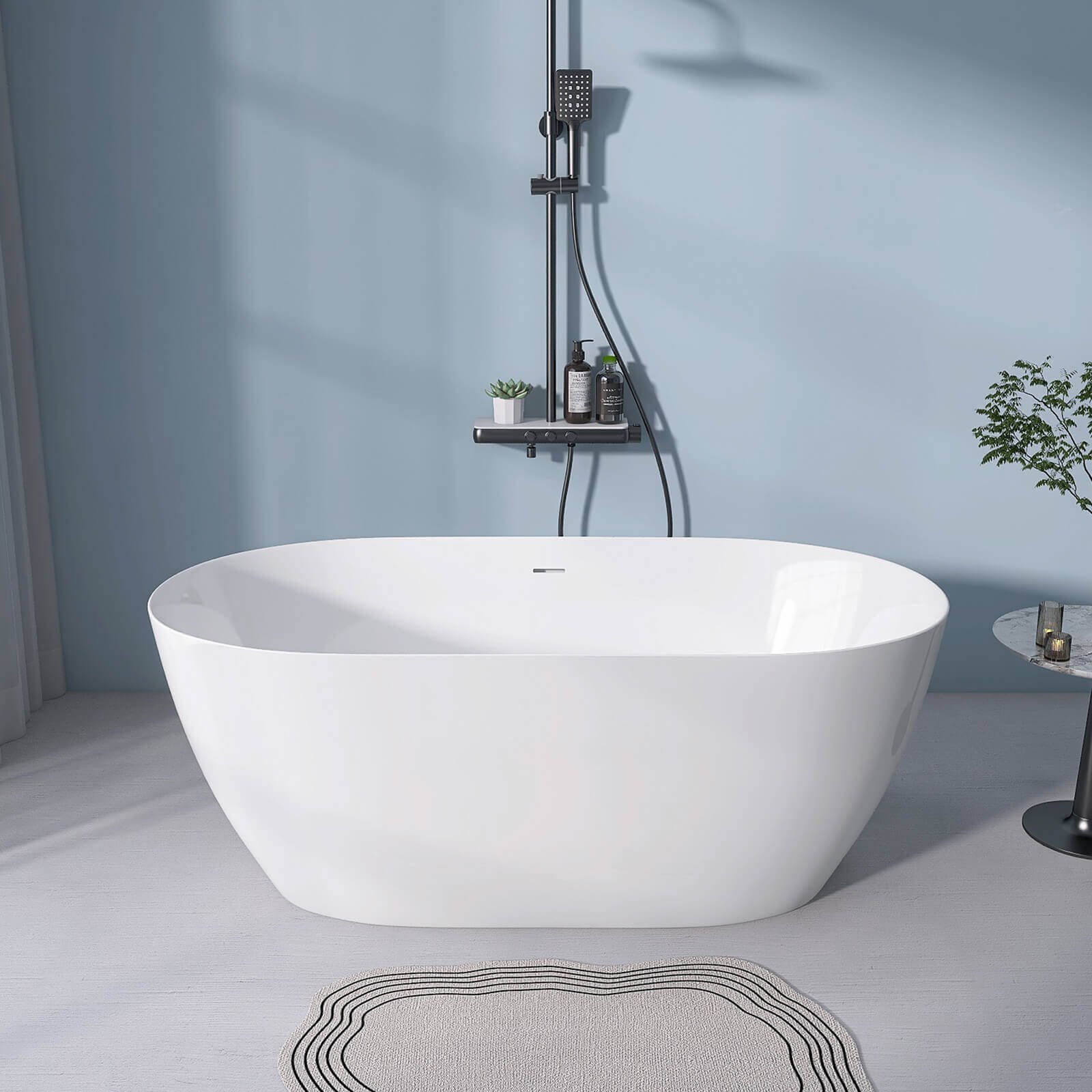 Freestanding Acrylic Bath 'OVALIS'