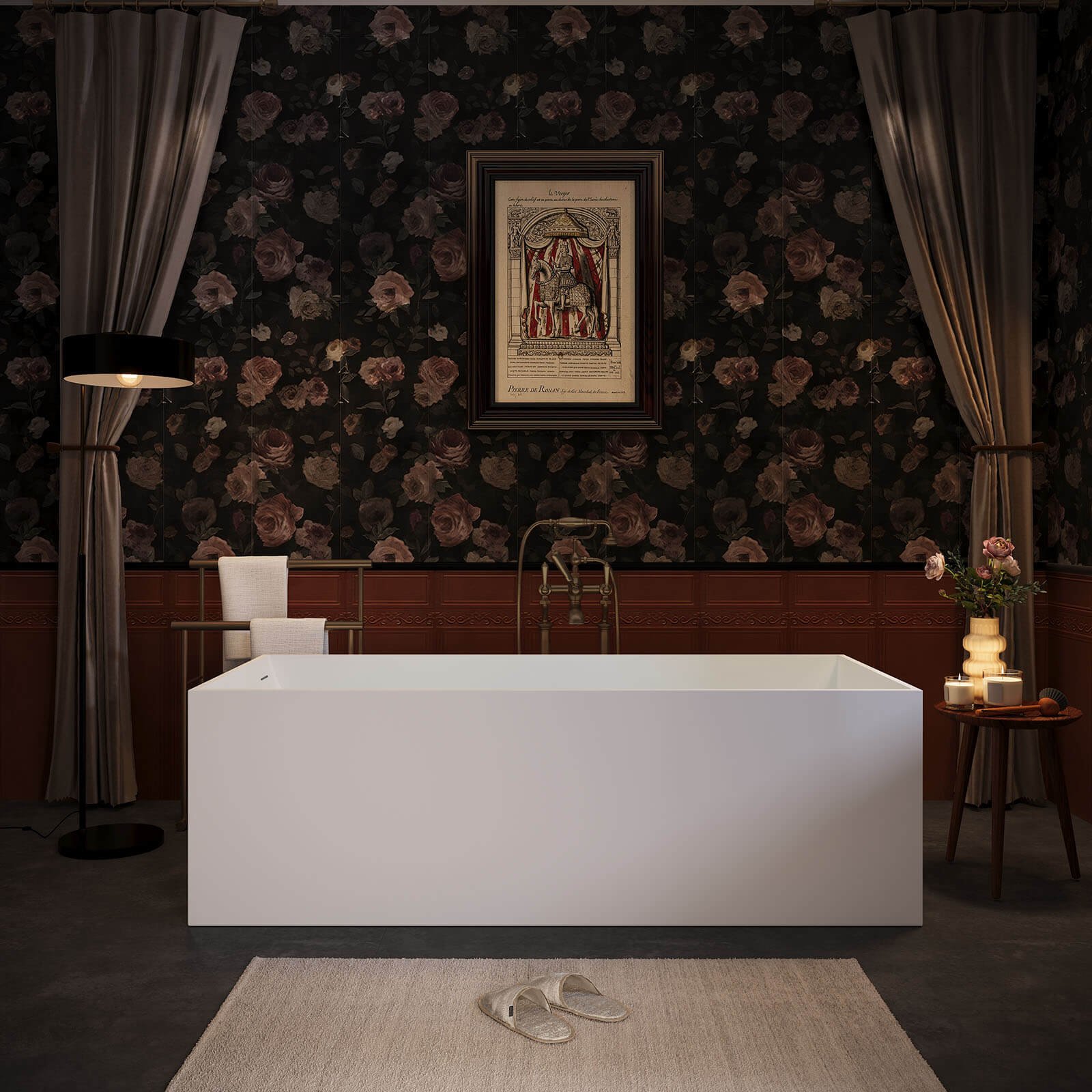 Freestanding Rectangular Bath with – view 2