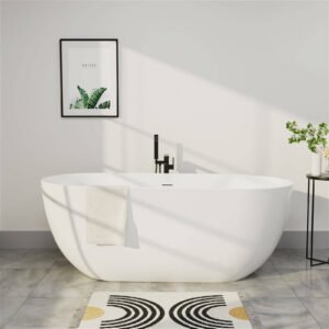 Freestanding Oval Acrylic Bathtub