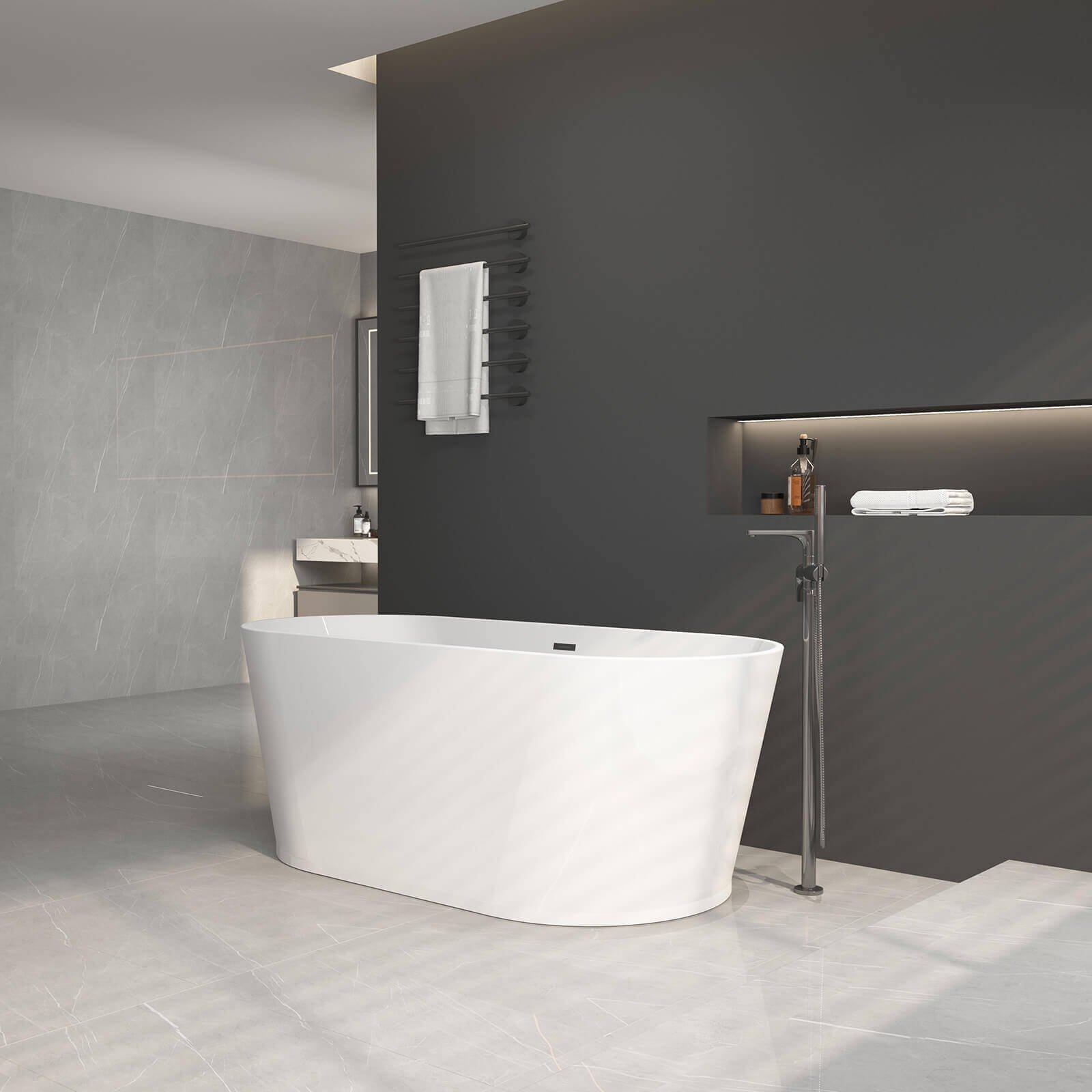 Freestanding Acrylic Bath 170 – view 2