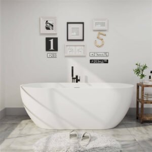 Freestanding Oval Bathtub in