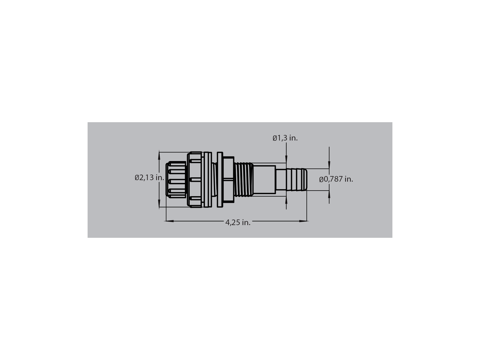 Drain Connector for Hot – view 1