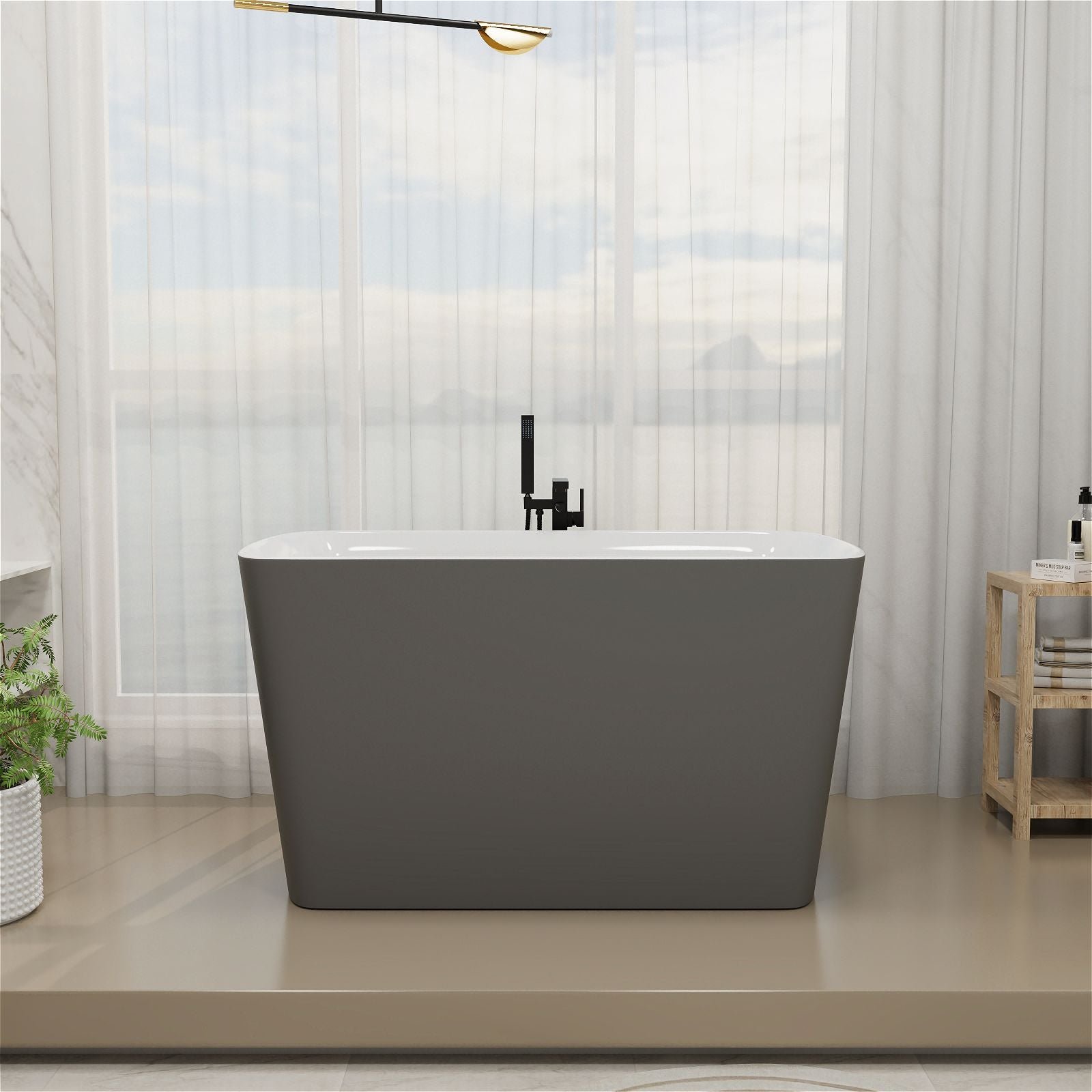 Freestanding Japanese Soaking Tub – view 1