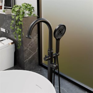 Freistehende Badewannenarmatur mit Brausefunktion