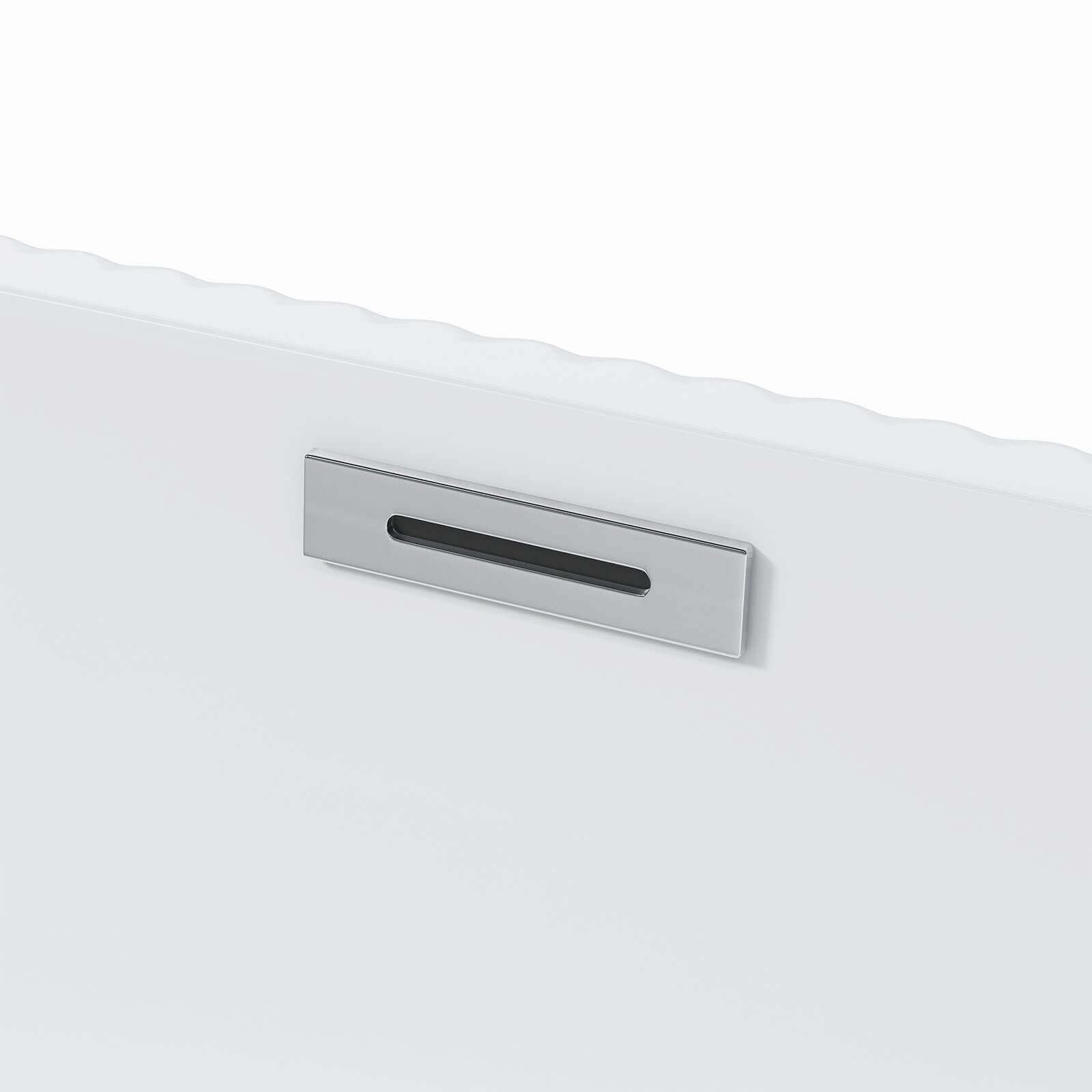 Freistehende Design-Badewanne – Gerilltes Acryl Hochglanz – Bild 4