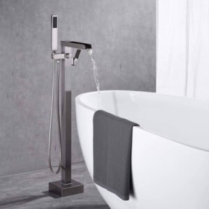 Freistehende Badewannenarmatur | Wasserfall & Handbrause