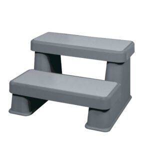 Robust Hot Tub Steps – Safe Entry in Grey