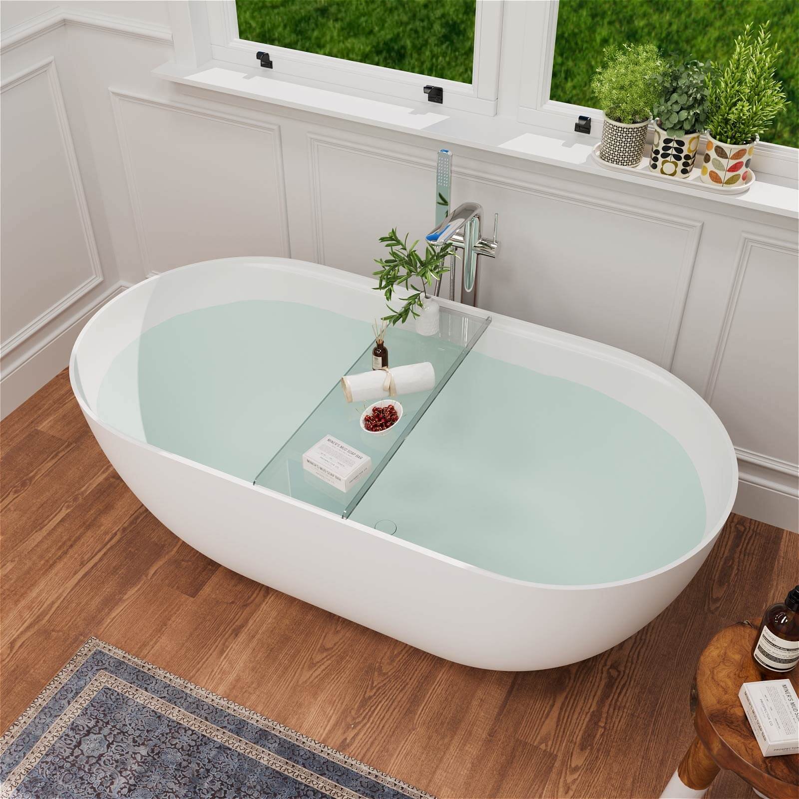 Freestanding Oval Wellness Bathtub – view 3