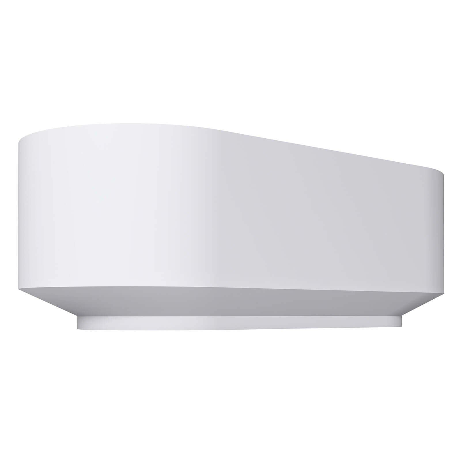 Freistehende Solid Surface Badewanne mit Standfuß, Weiß Matt – Bild 3