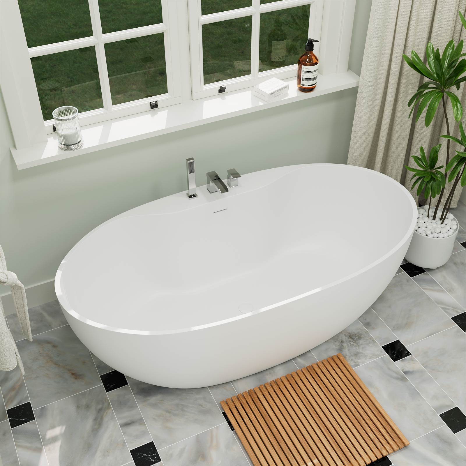 Freestanding Bath with Tap – view 2