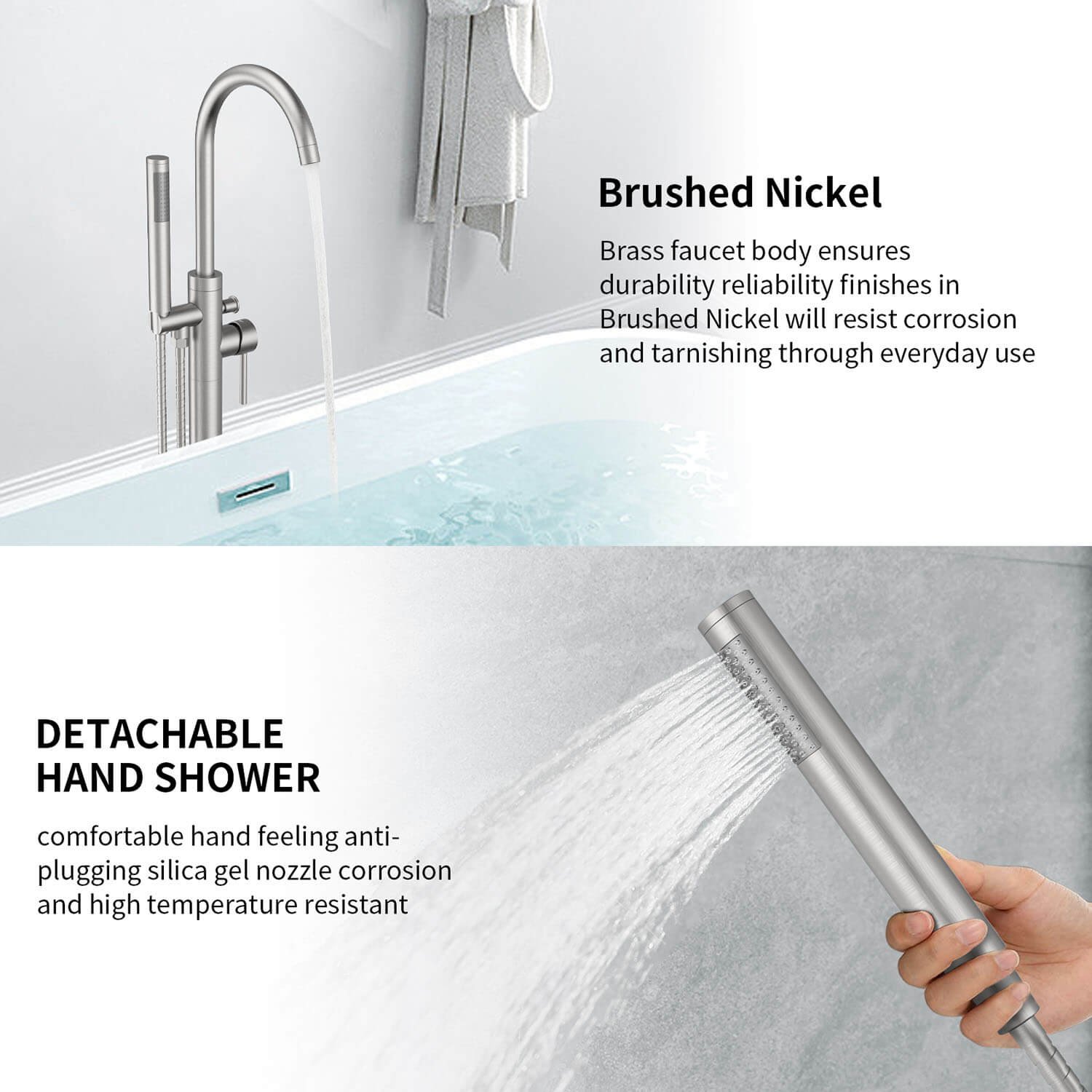 Freestanding Bath Mixer Tap – view 1