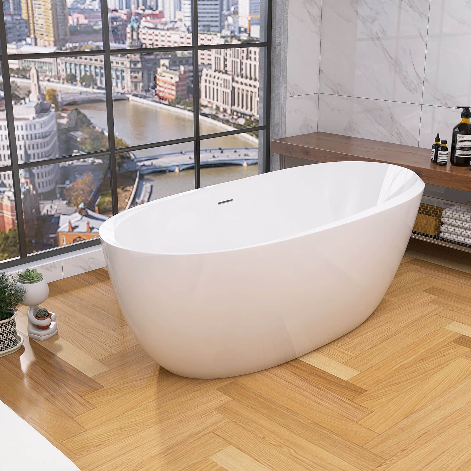 Freestanding Acrylic Bath 170cm