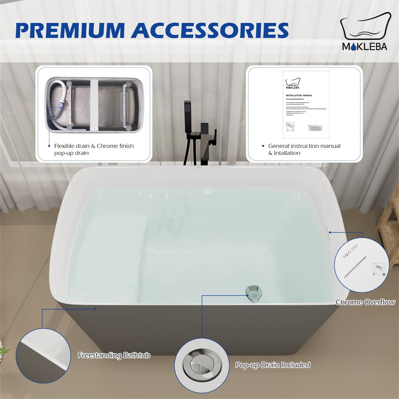 Freestanding Japanese Soaking Tub – view 3