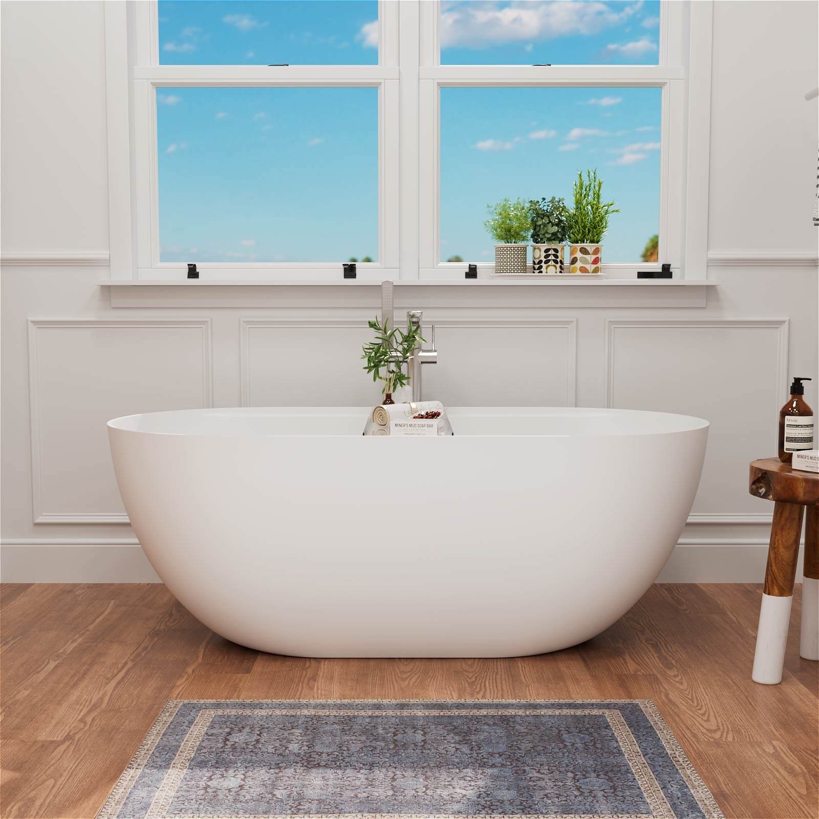 Freestanding Oval Wellness Bathtub – view 2