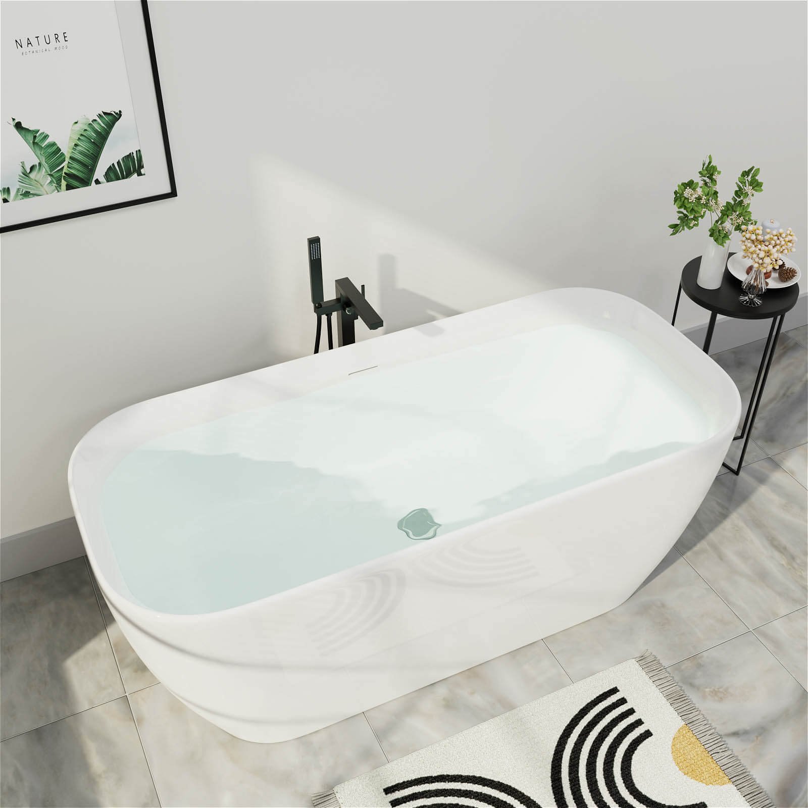 Freestanding Acrylic Bathtub "Wellness – view 2