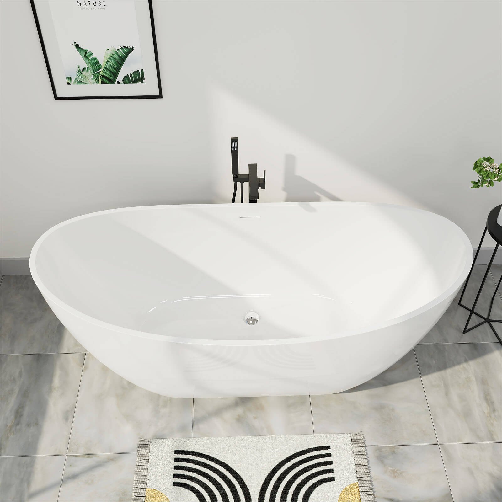 Freestanding Acrylic Bathtub 157 – view 1