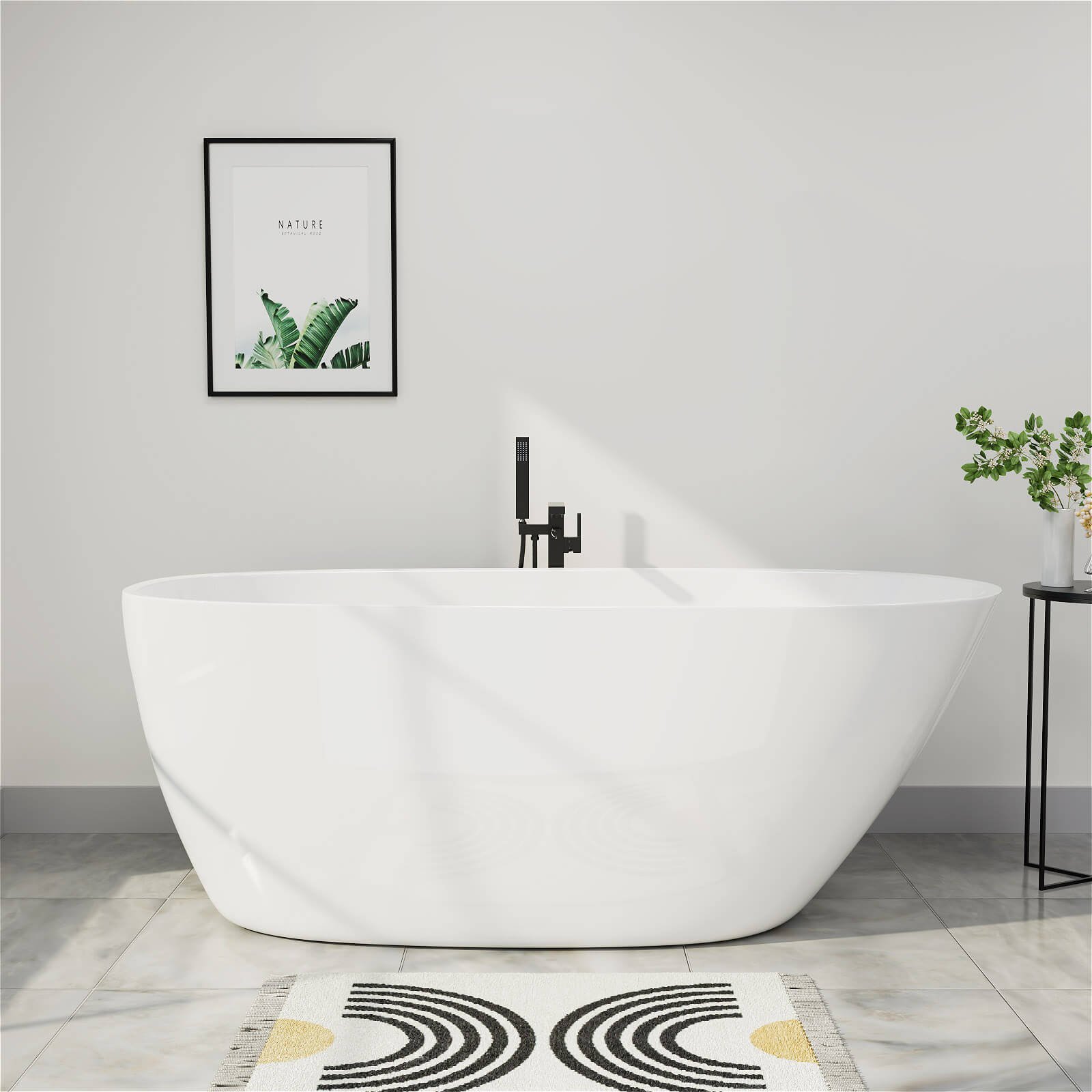 Freestanding Acrylic Bathtub 160