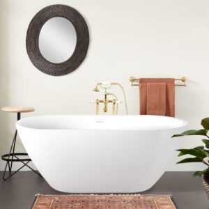 Freistehende Acryl-Badewanne Oval: Luxus für Ihr Bad