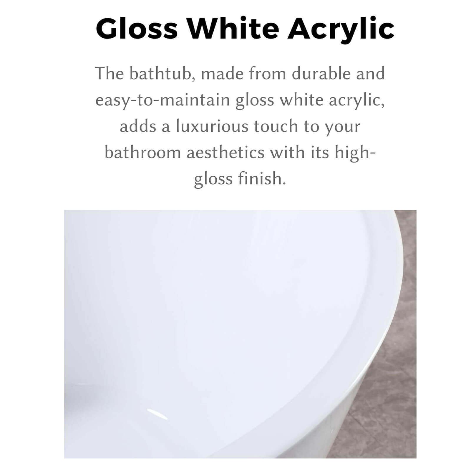 Freestanding Acrylic Bath 170 – view 3