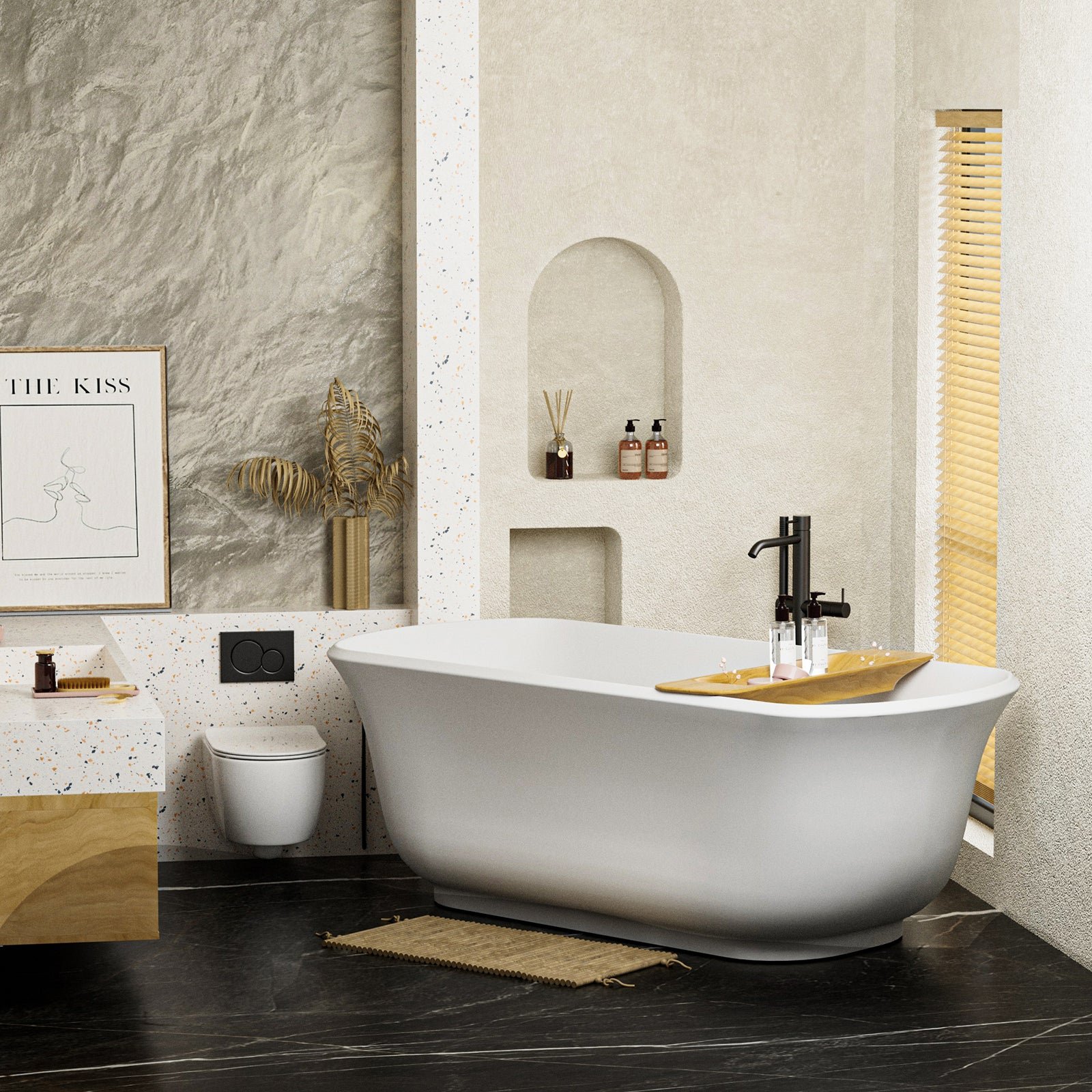 Freestanding Acrylic Bath – view 2
