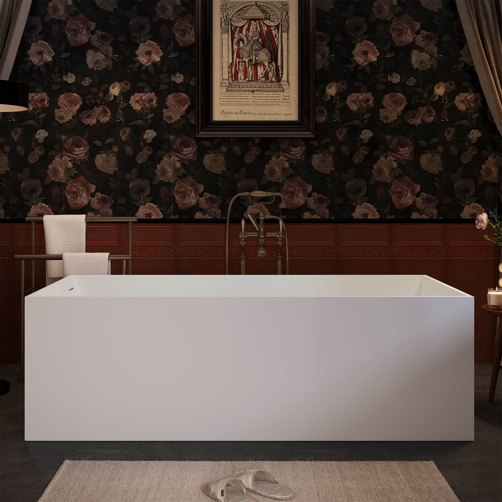 Freestanding Rectangular Bath with – view 1