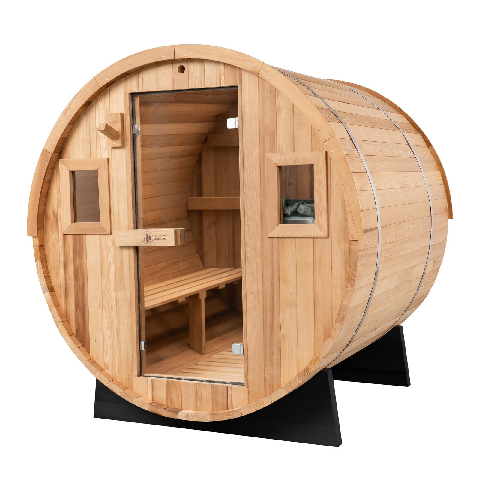 Deluxe Outdoor Barrel Sauna
