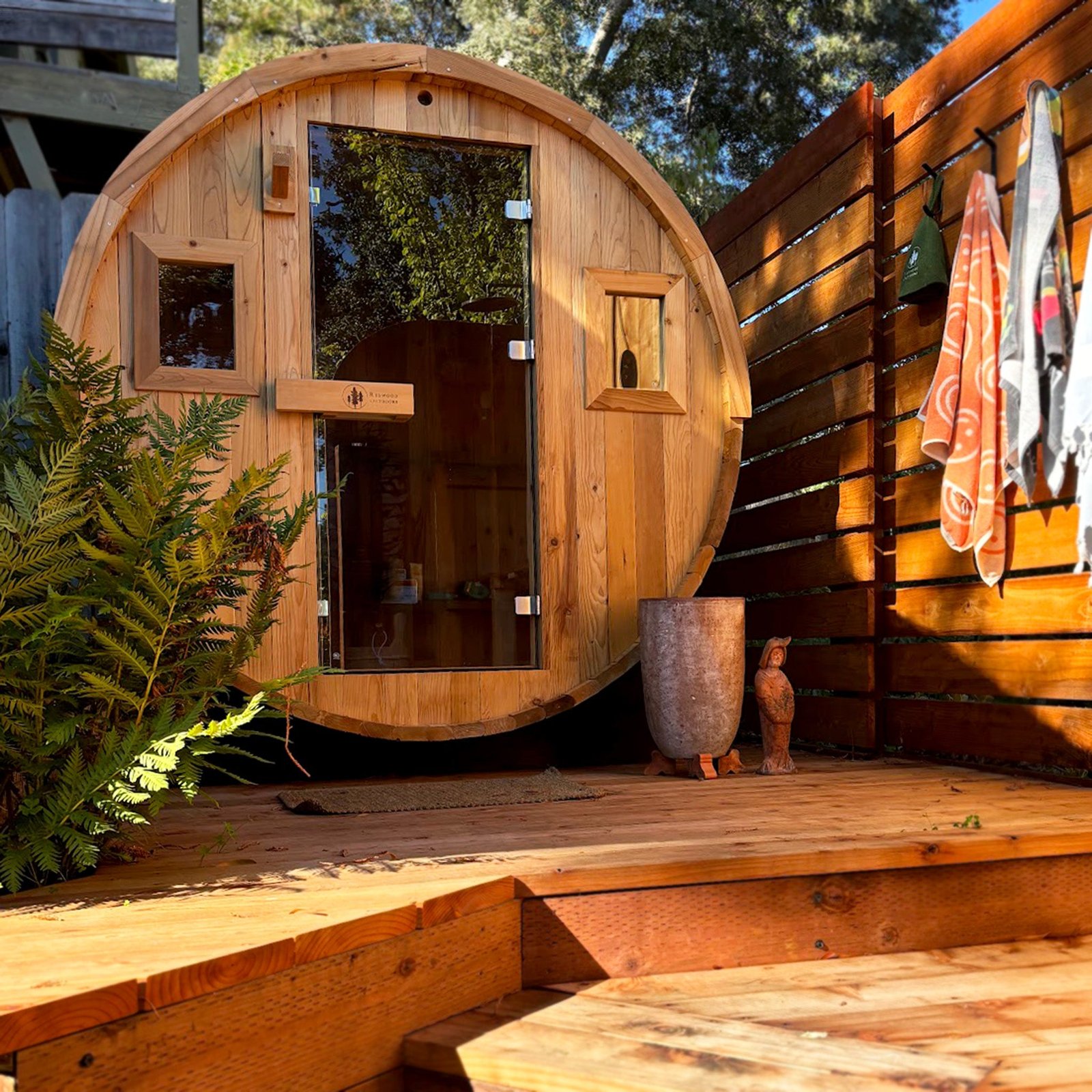 Outdoor Barrel Sauna for – view 3