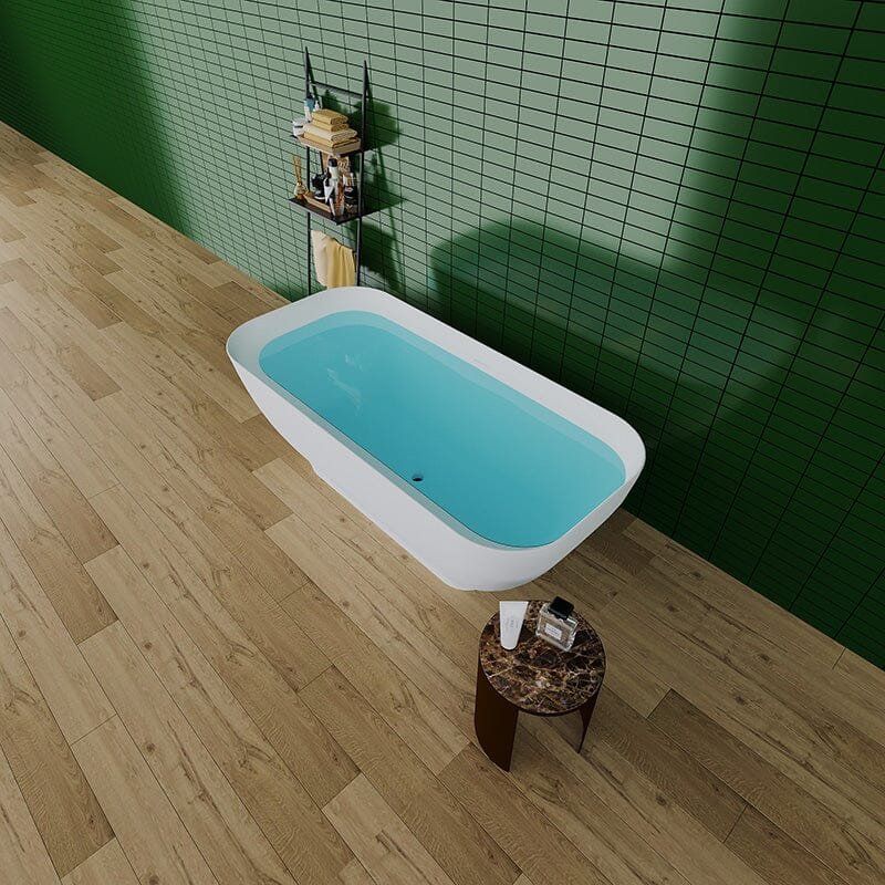 Design Standbadewanne Solido, mattweiß, 160cm – Bild 5