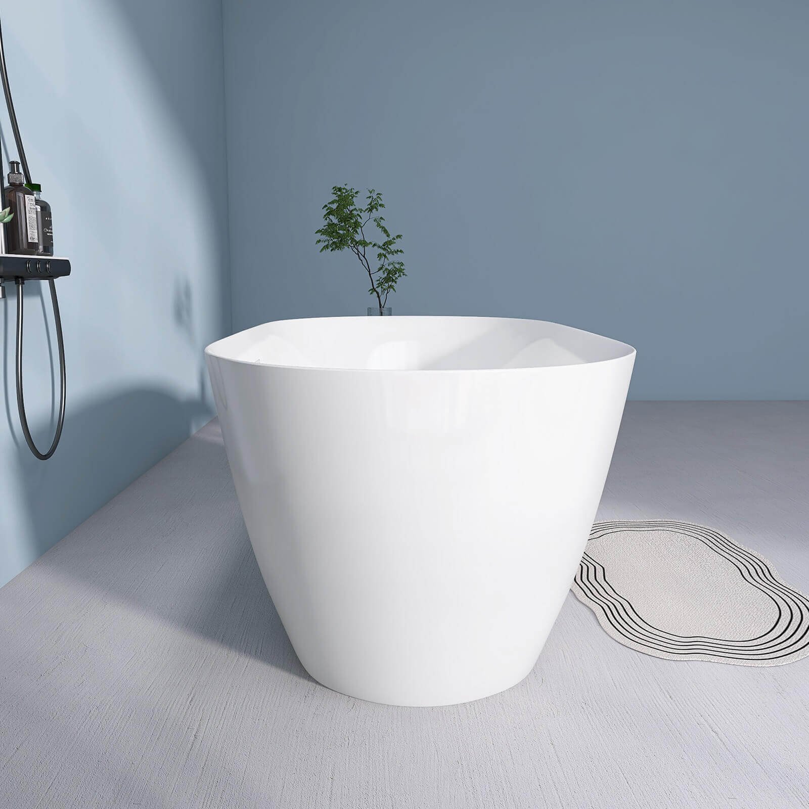Freestanding Acrylic Bath 'OVALIS' – view 1