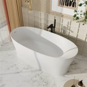Freestanding Mineral Cast Bathtub