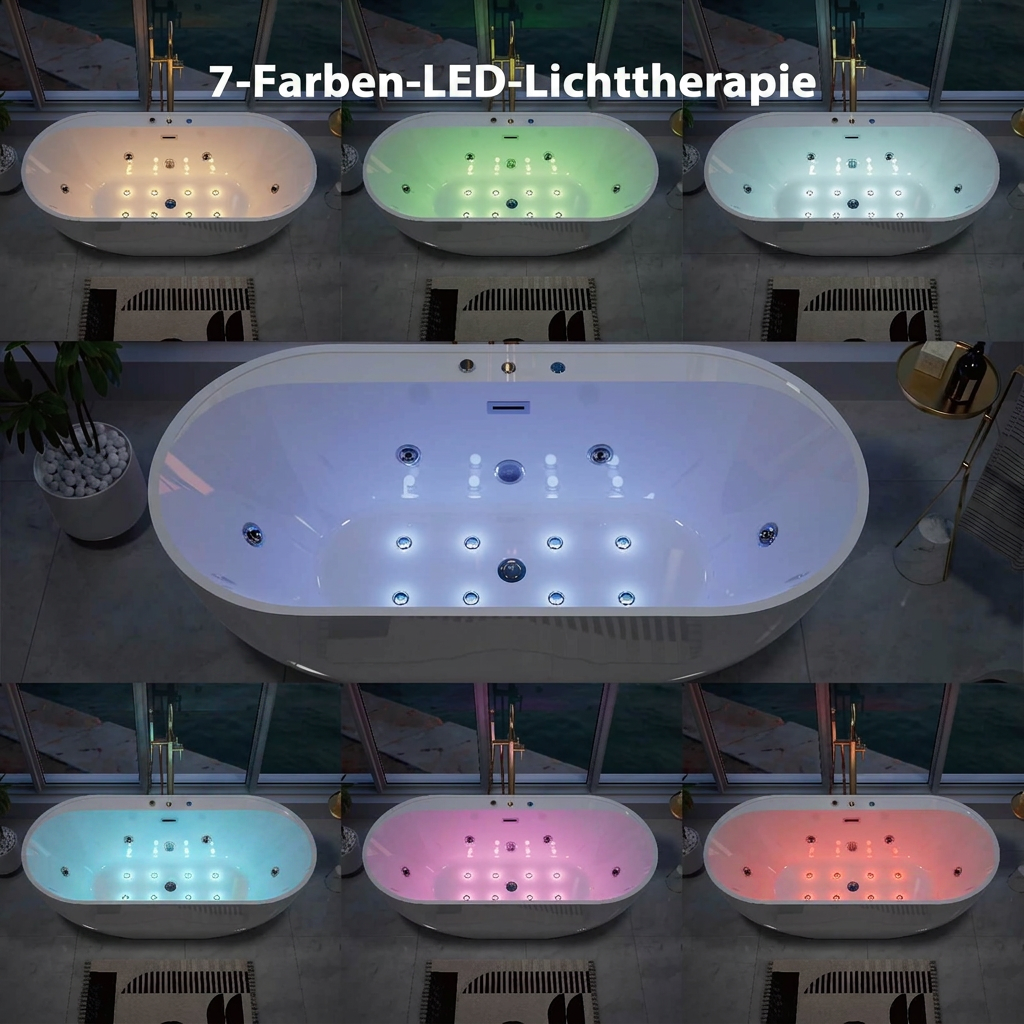 Premium Whirlpool Bath 170cm – view 4
