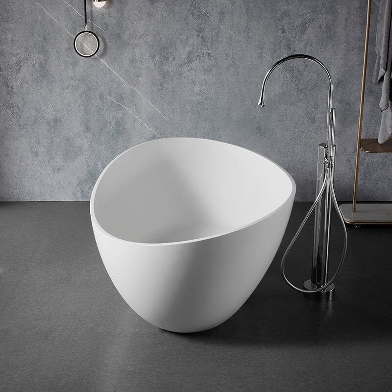 Freistehende Solid Surface Badewanne „Wave“ – 160 cm – Bild 4