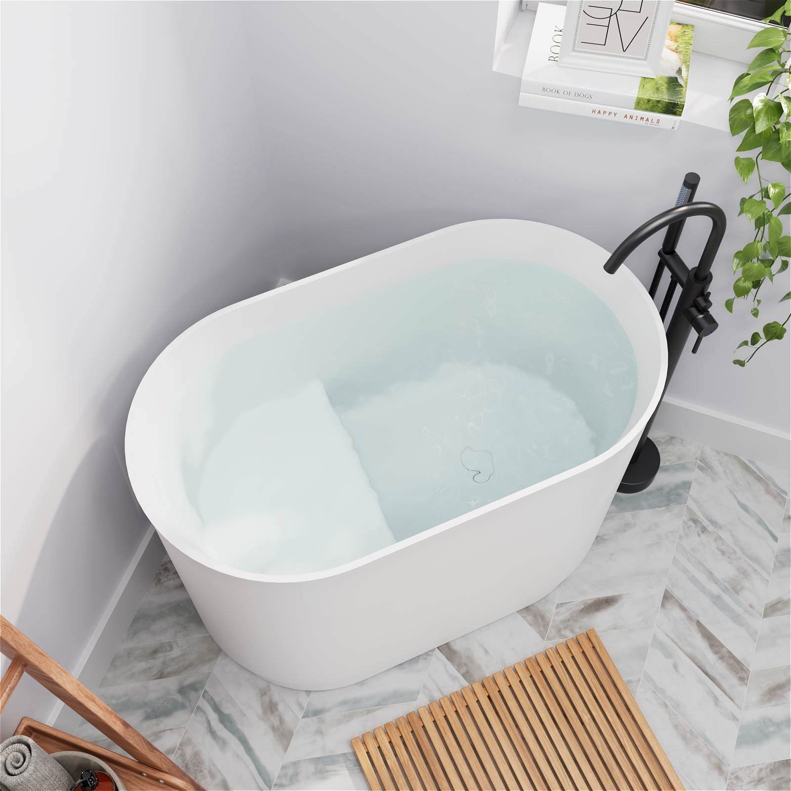 Japanese Oval Soaking Tub – view 3