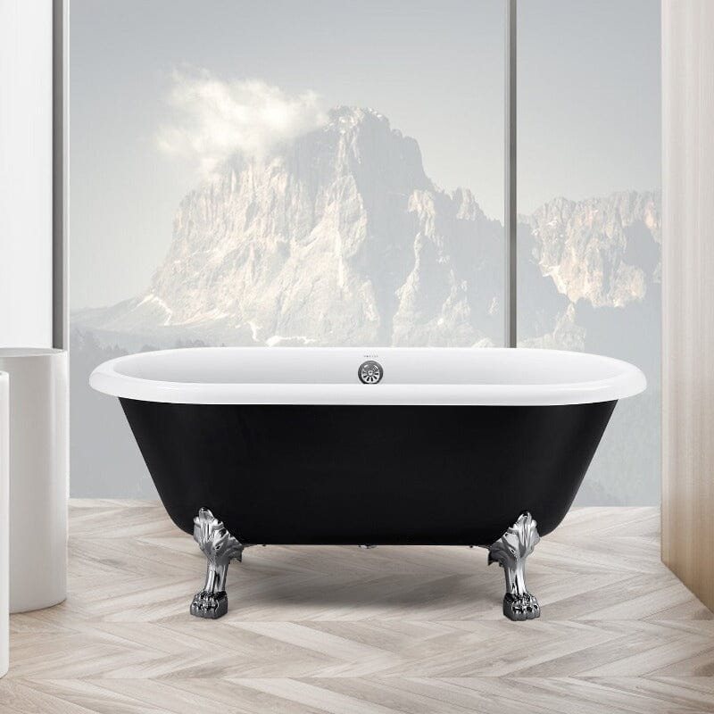 Klassische freistehende Badewanne mit Löwenfüßen – Bild 2