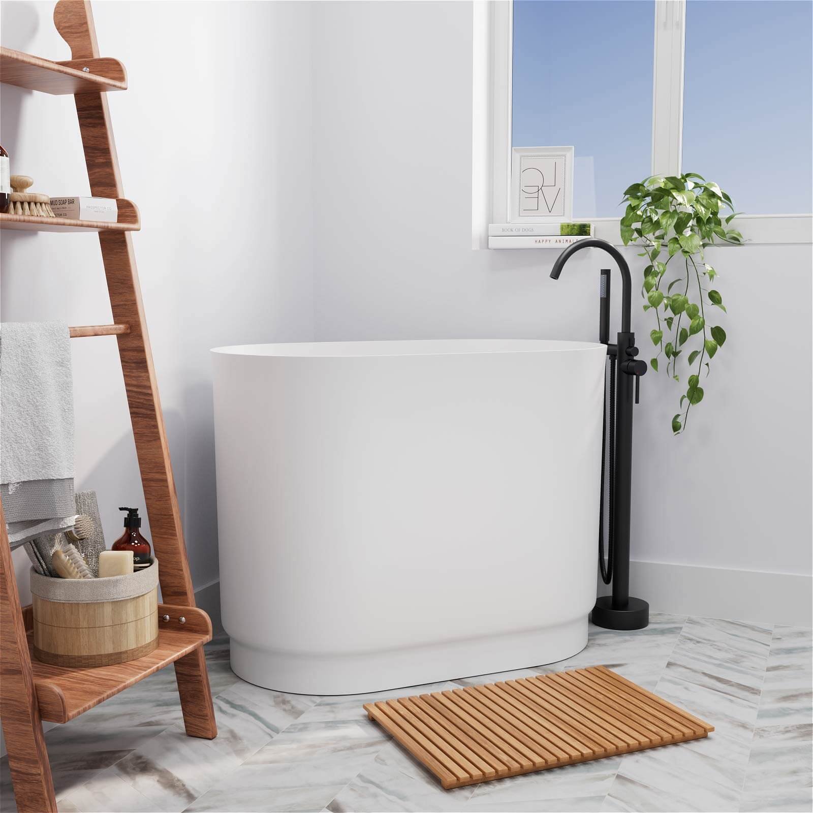 Japanese Oval Soaking Tub – view 2