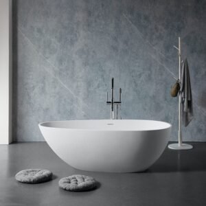 Freestanding Oval Stone Resin